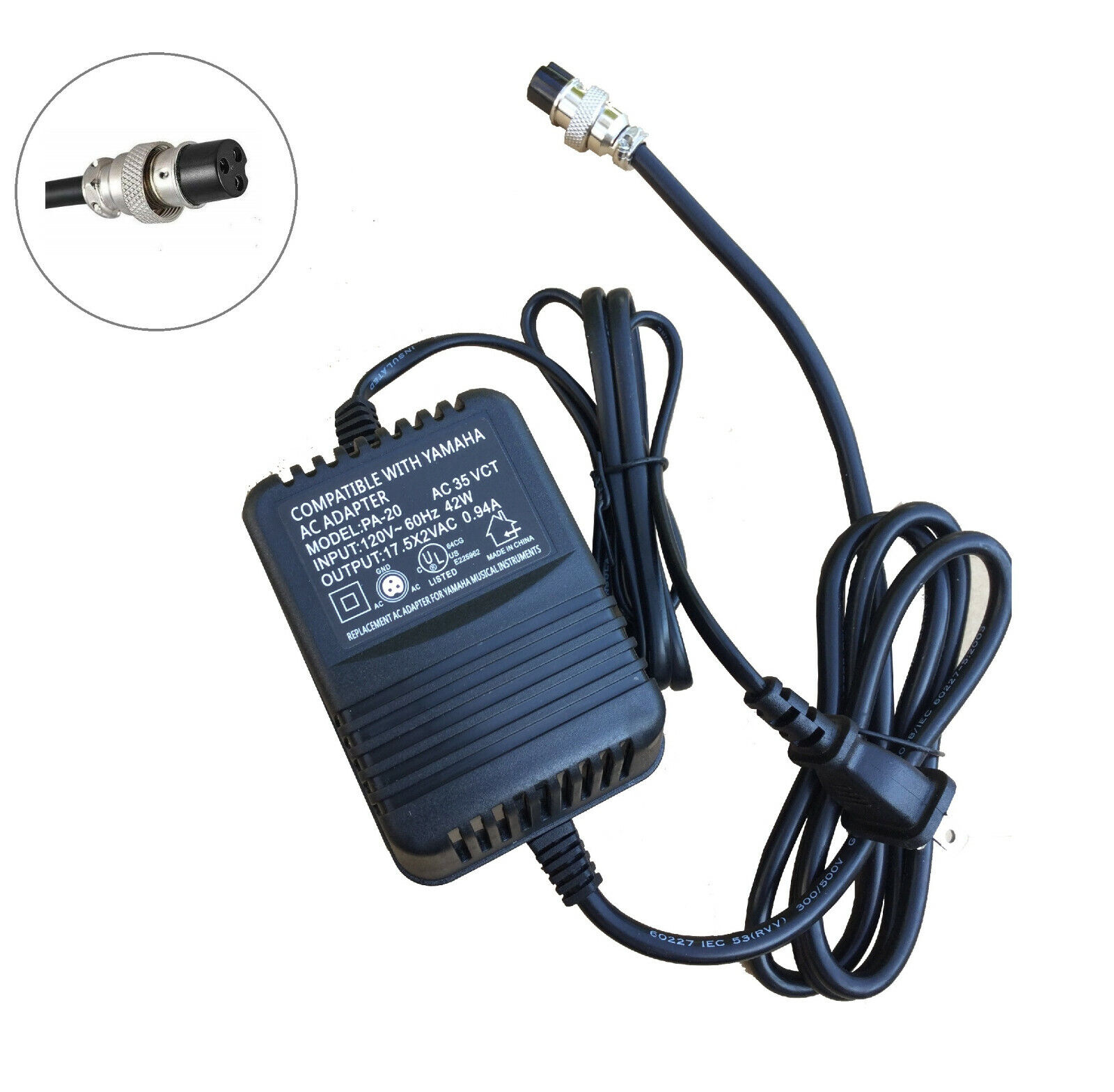 AC Adapter - Power Supply for Yamaha MG124C Mixer Country/Region of Manufacture China Compatible Brand For Yamaha Type